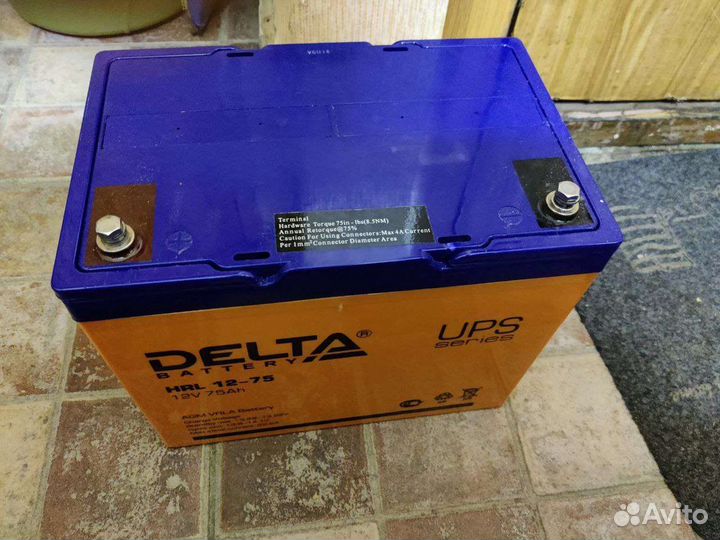 Акб Delta HRL 12-75 (12V / 75Ah)