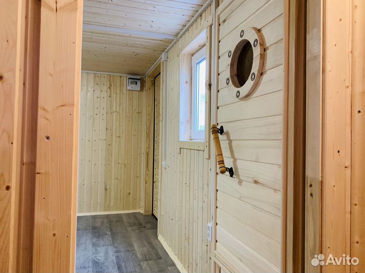Баня под ключ, каркасная модульная баня 322