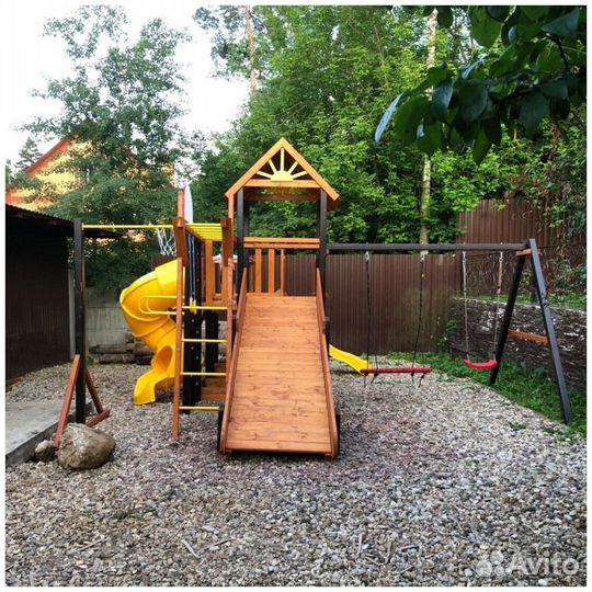 Игровые деревянные площадки