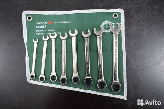 Набор ключей комб.трещоточных Дело Техники 8 шт