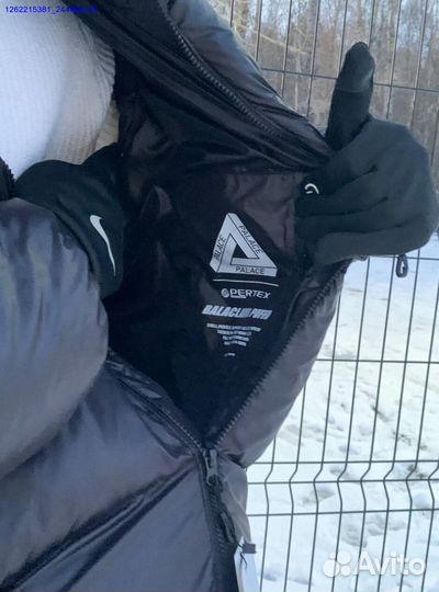 Пуховик Palace black с балаклавой (Арт.31112)