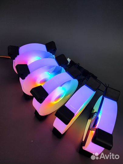 3шт + пульт Вентилятор для корпуса argb