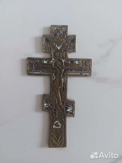 Старинный бронзовый крест