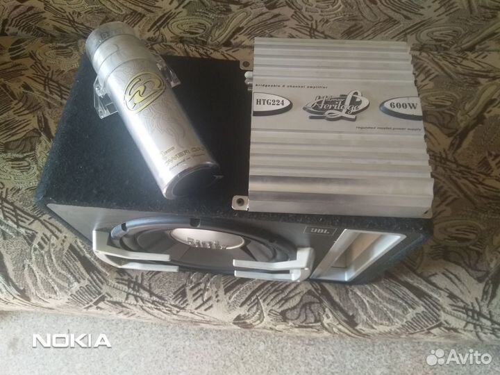 Продается сабвуфер+усилитель+накопитель