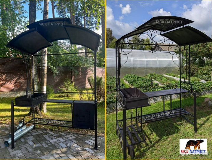 Мангал с крышей