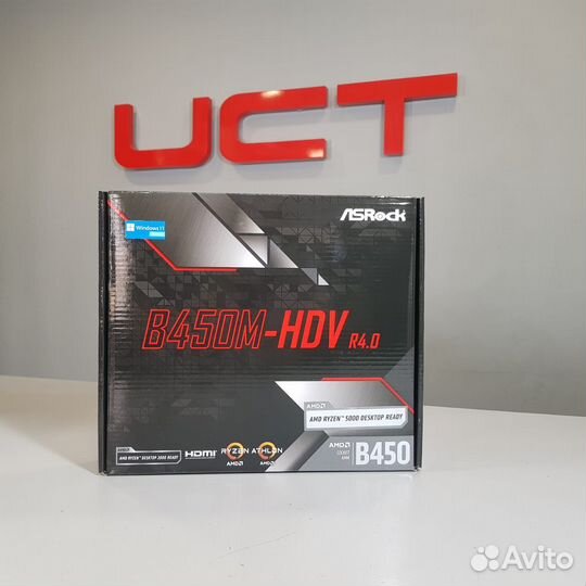 Материнская плата asrock B450M-HDV R4.0 Новая