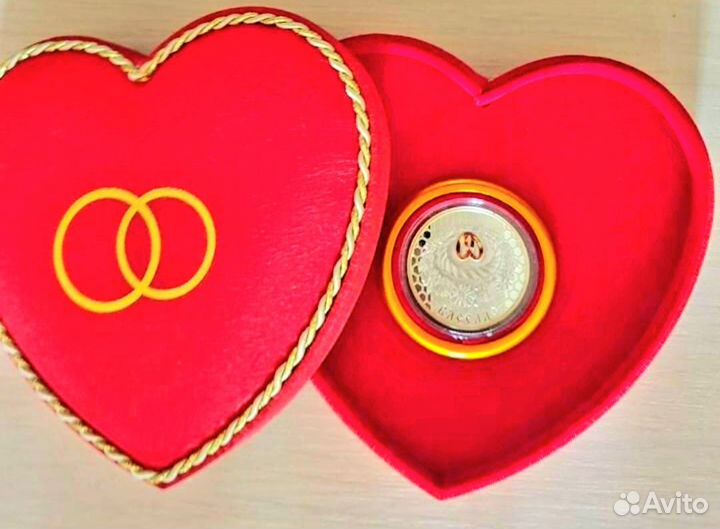 Монета серебряная свадебная беларусь