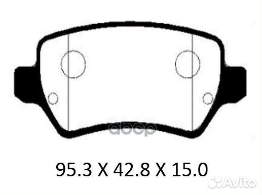 Колодки тормозные дисковые задн KIA: ceed 12