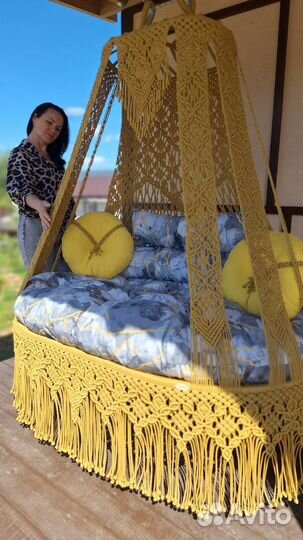 Подвесной диван шатер