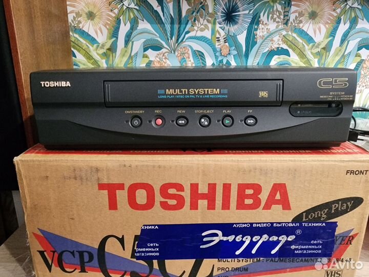 Toshiba vcp c5cz видеомагнитофон