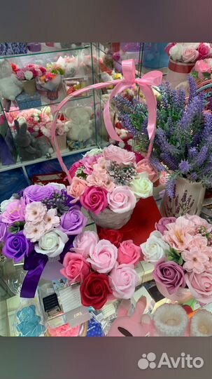 Букет цветы из мыла мыльные розы