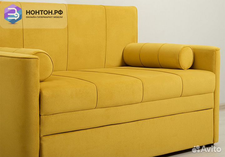Диван выкатной Мелани желтый