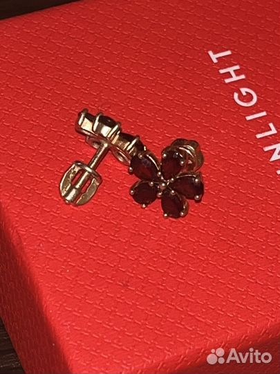 Позолоченные серьги