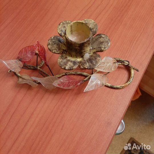 Подсвечник металлический винтаж СССР