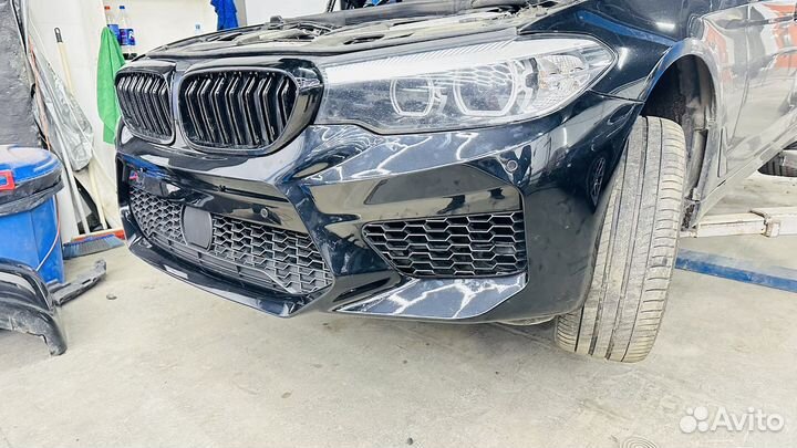 Бампер BMW G30 / решетка радиатора M5 F90 стиль