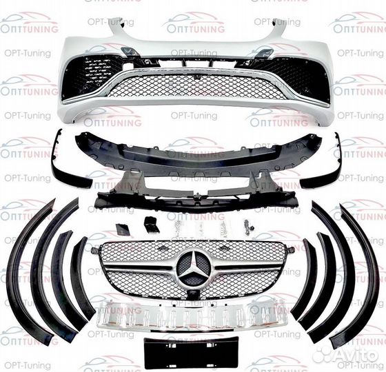 Обвес GLE W166 в стиле 63 AMG на Mercedes ML X166