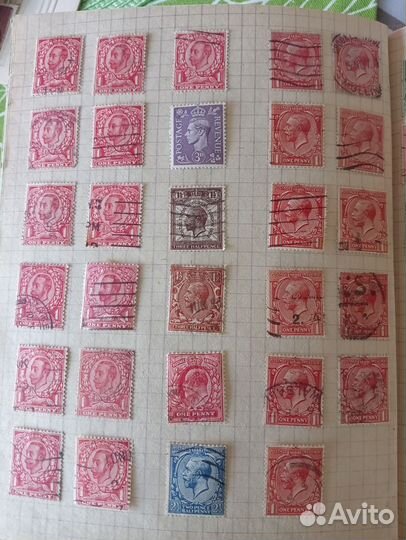 Почтовые марки европы