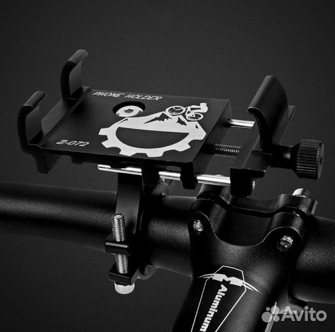 Металлический держатель на руль Z-072. Черный