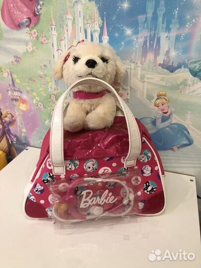 Щенок Барби с сумкой и аксессуарами