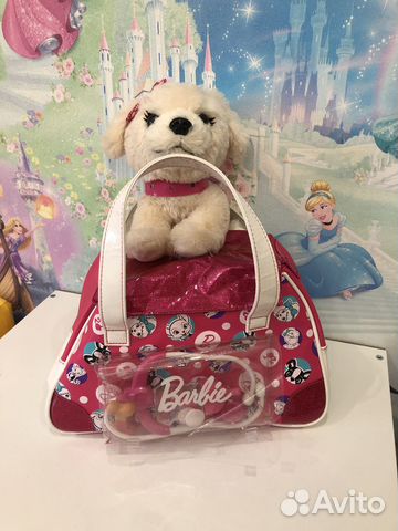 Щенок Барби с сумкой и аксессуарами