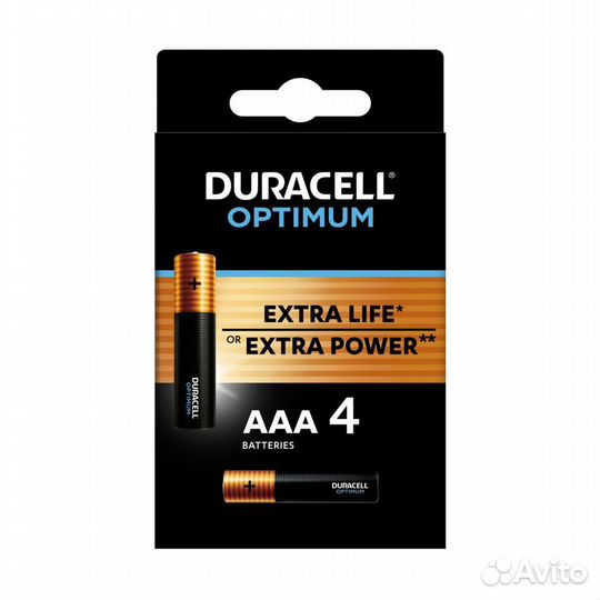 Батарейка LRO3 Duracell Optimum вl-4