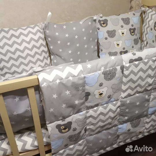 Бортики в детскую кроватку