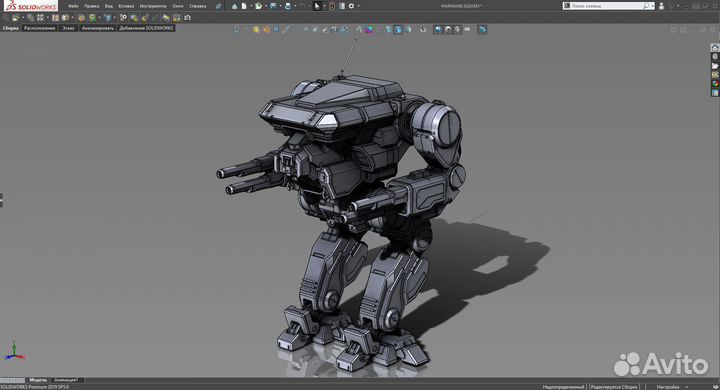 Модель меха MWO Warhawk