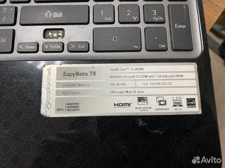 Packard bell easynote tv11hc