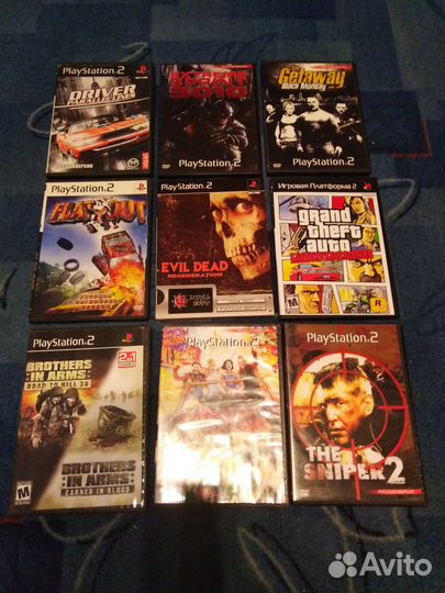 Диски на Sony Playstation 2