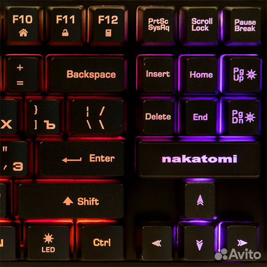 Клавиатура Nakatomi KG-23U игровая с подсветкой