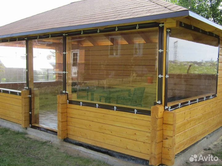 Мягкие окна для беседок террас и веранд