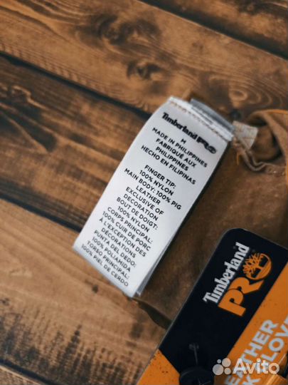 Timberland новые мужские кожаные перчатки оригинал