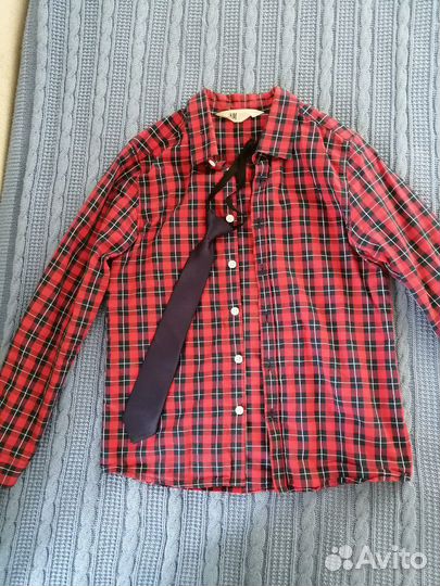 Стильная рубашка H&D+ жилет+галстук, размер 140