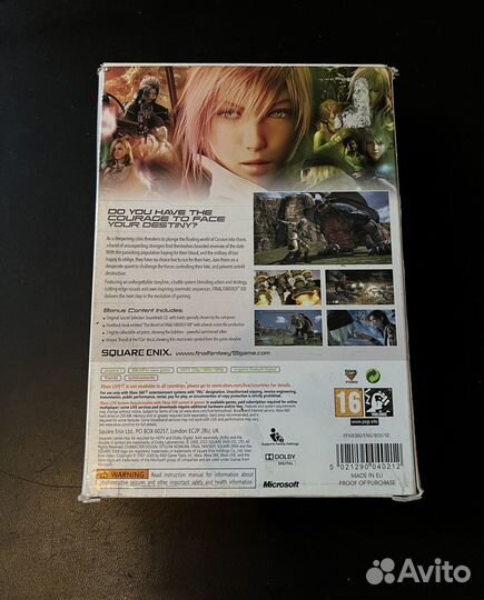 Диск Final fantasy xiii Limited Edition xbox