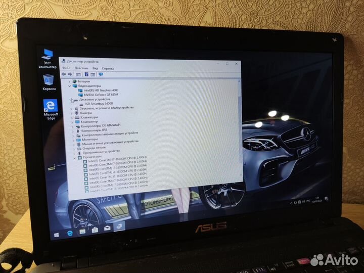 Мощный asus i7/8gb/gt635/ssd