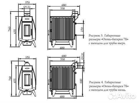 Печь отопильная Термофор Огонь батарея