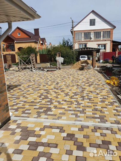 Укладка тротуарной плитки