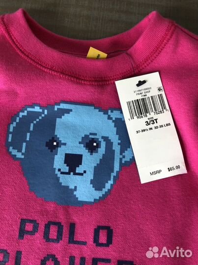 Polo Ralph Lauren Bear новое платье на девочку