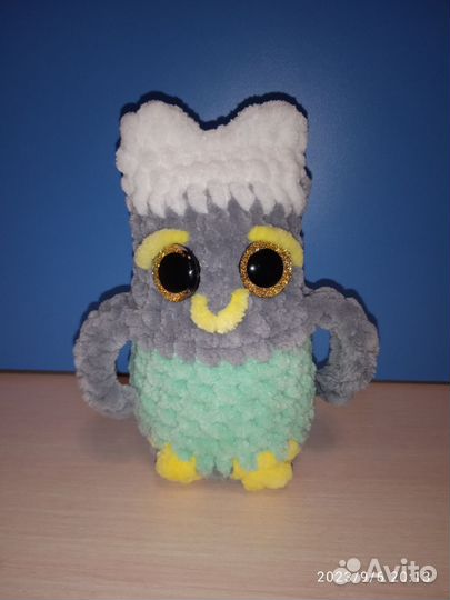 Совята, игрушки ручной работы вязаные
