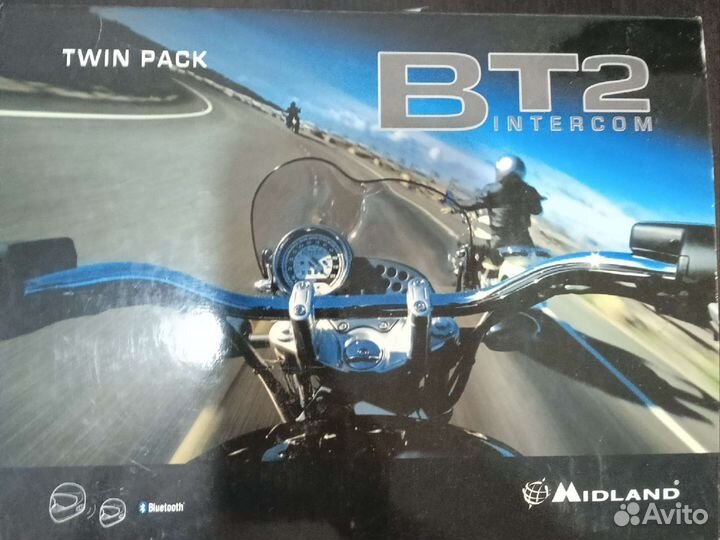 Беспроводная мотогарнитура Midlant BT2 intercom