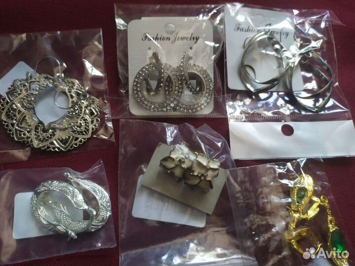 Серьги, кольца