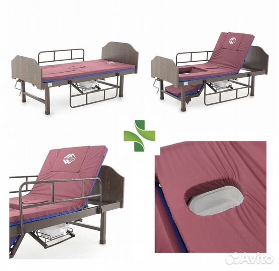 Механическая медицинская кровать трансформер