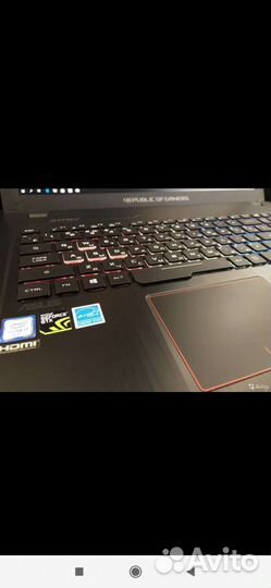 Мощный игровой ноутбук с подсветкой клавиатуры