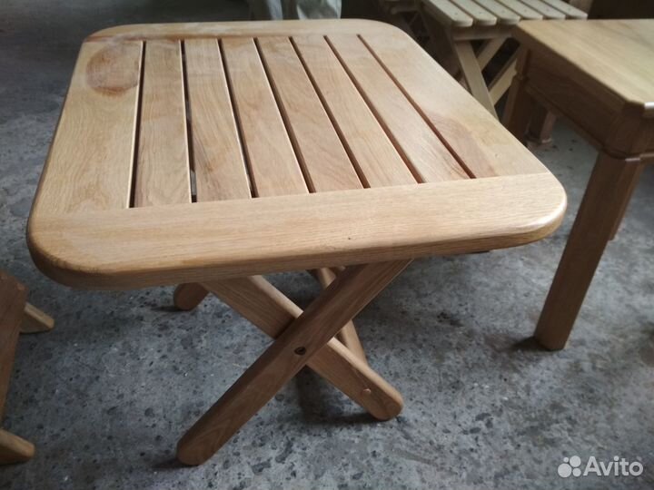 Журнальный столик раскладной дуб массив
