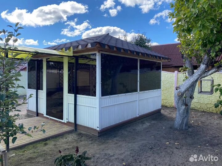 Гибкие и мягкие окна для беседок