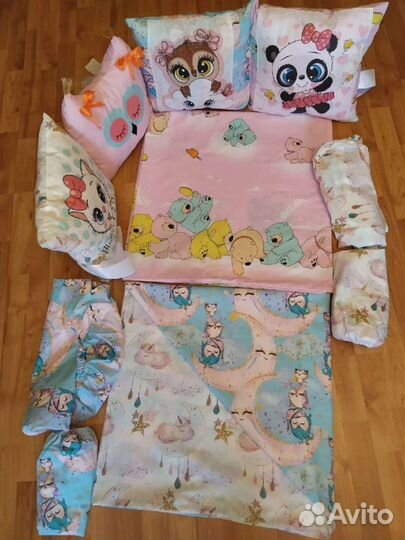 Бортики в кроватку новые