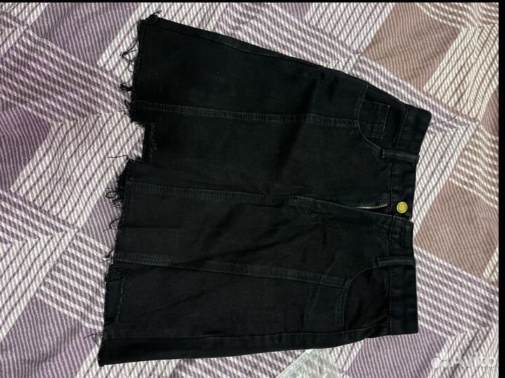 Джинсовая мини-юбка xs