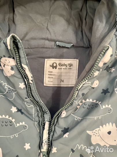 Комбинезон демисезонный 74