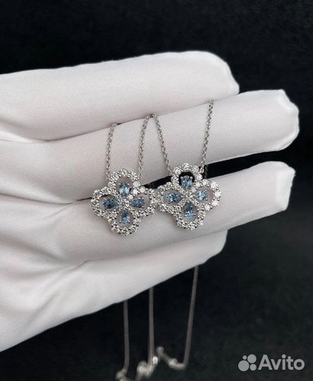 Золотое колье Harry Winston 1.1 ct 5.6 гр