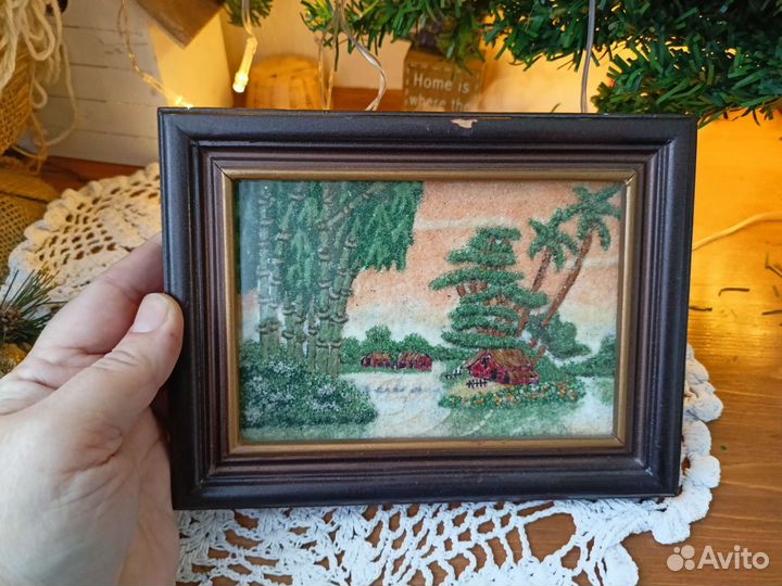 Картина из крошки драгоценных камней Камбоджа